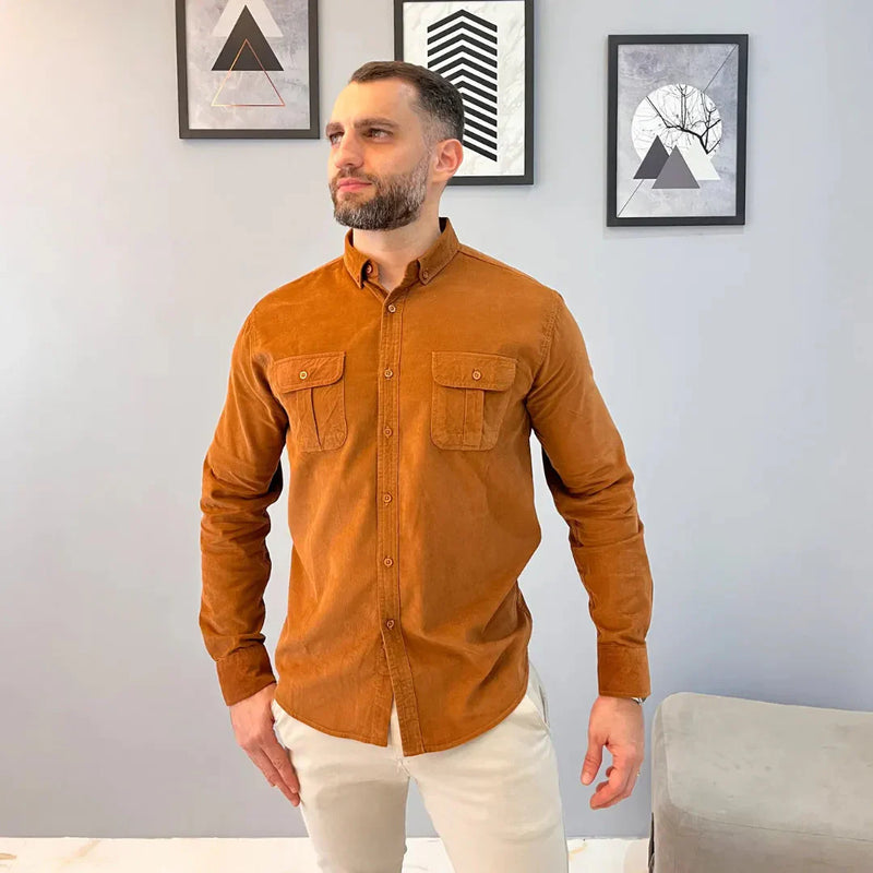 Camisa Masculina Com Textura Adventure