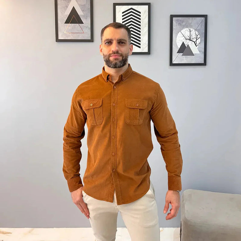 Camisa Masculina Com Textura Adventure