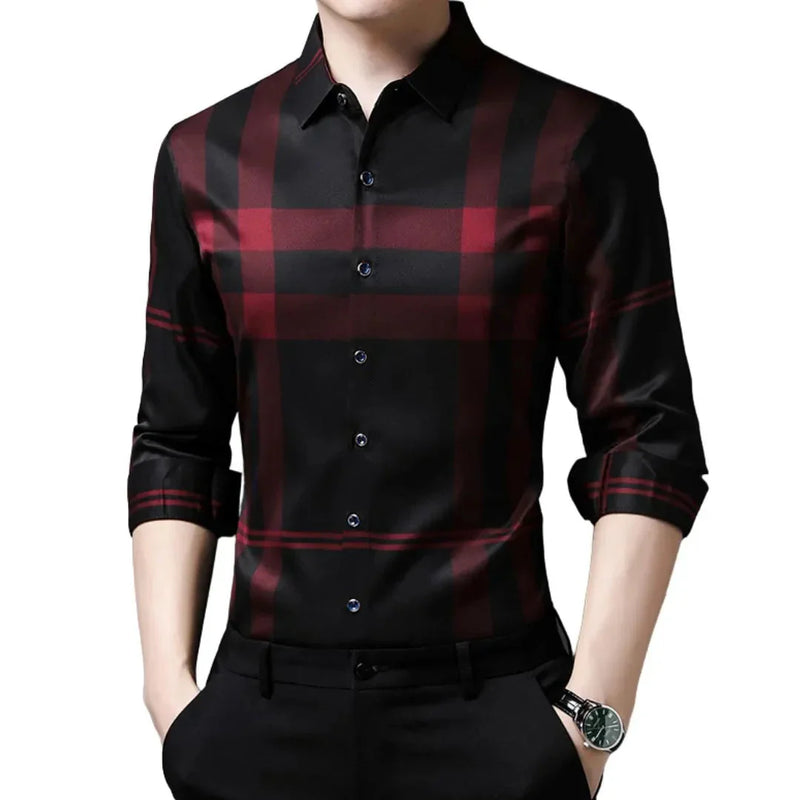 Camisa Masculina Manga Longa Xadrez