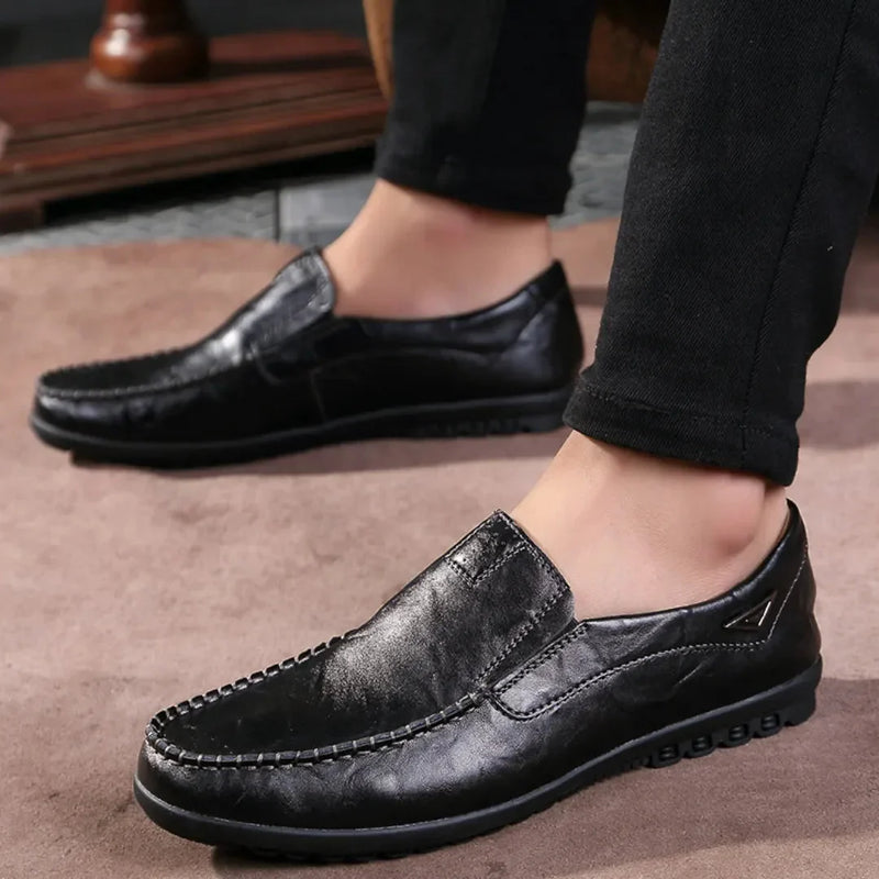 Sapato Mocassim Masculino de Couro