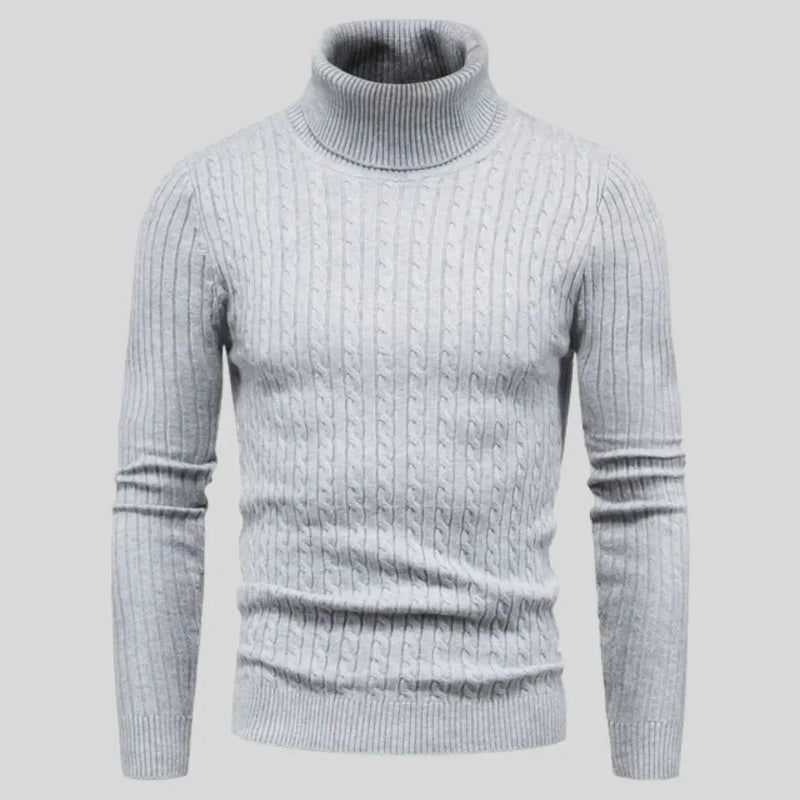 Suéter Masculino Gola Alta Tricot