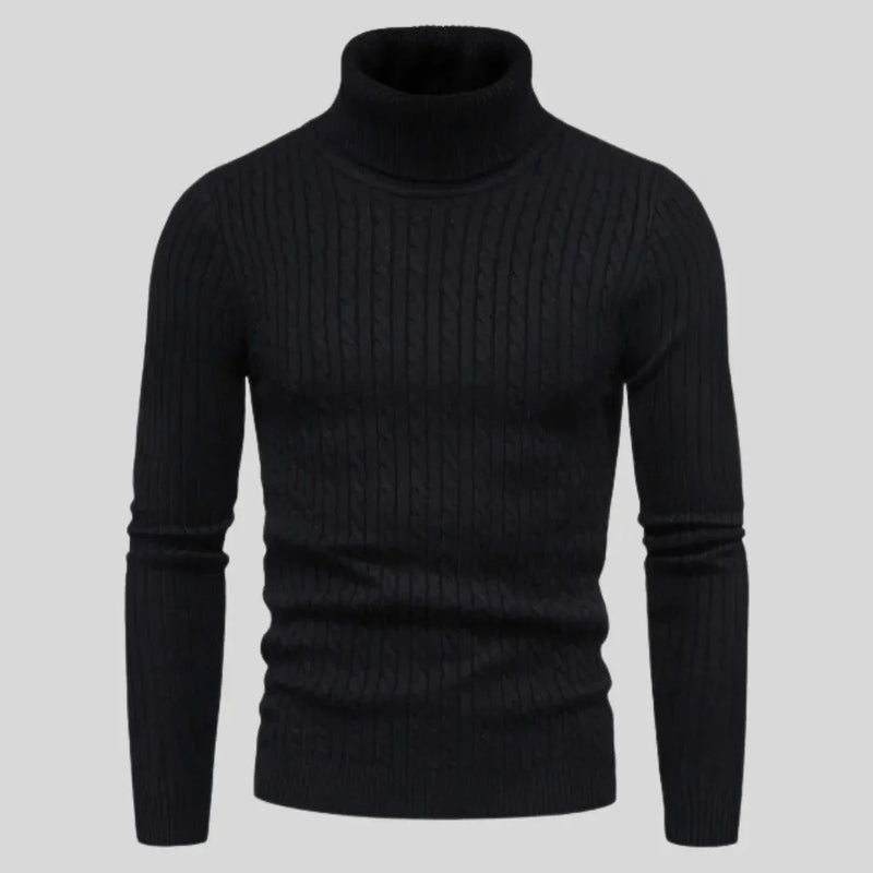 Suéter Masculino Gola Alta Tricot